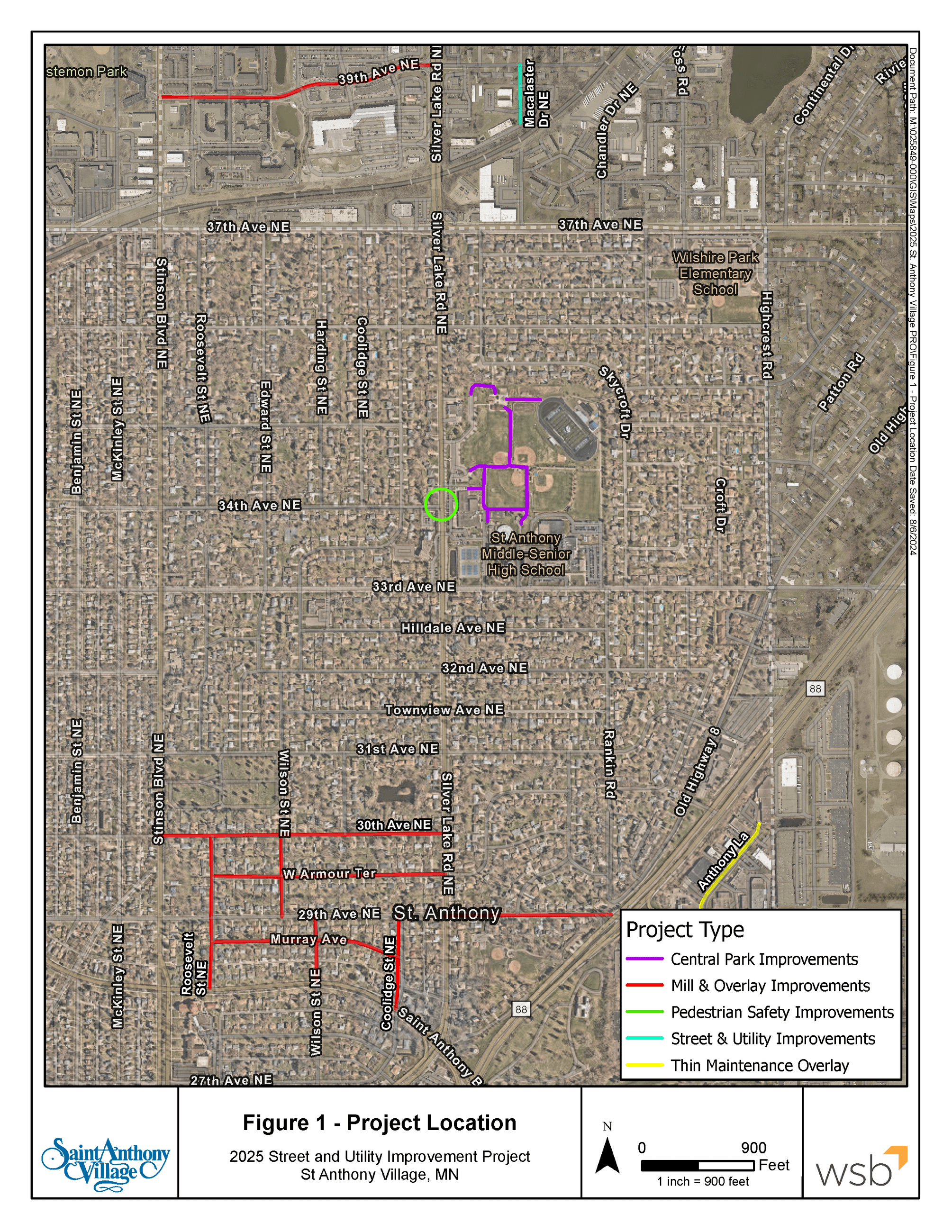 2025 Street Project Map